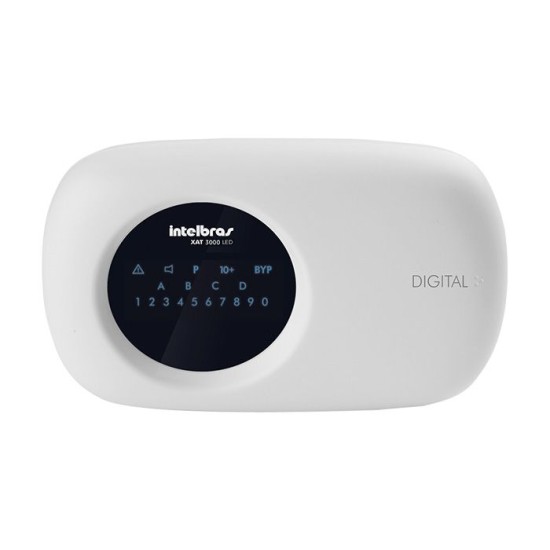 Teclado XAT 3000 LED para centrais de alarme Intelbras monitorada