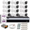 Kit 12 Câmeras de Segurança 4MP 2k Intelbras VHD 3430 B + DVR Intelbras 4K + HD 1TB + Acessórios
