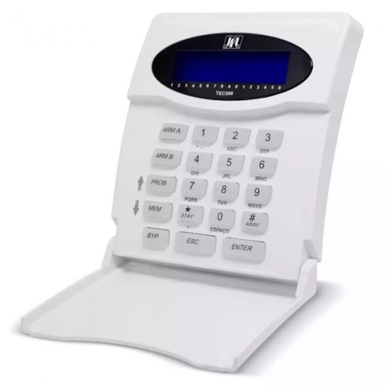 Teclado LCD Com Fio TEC-300 Para Centrais Active JFL