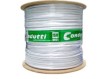 CABO COAXIAL RF 0,4X2,5+BIP 80% MALHA 300M DUPLA BLINDAGEM BRANCO