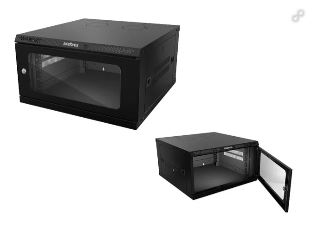 MINI RACK DESMONTAVEL 12U X 570MM PRETO MRD 1257 - INTELBRAS
