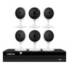 Kit 6 Câmeras com Inteligência Artificial Full HD iM3 Intelbras Branca + 1 NVR 08 Canais 6MP NVD 1308 Intelbras