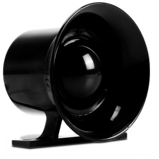 Sirene Preta Compacta de Alta Potência, 116Db 12v