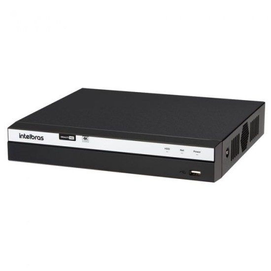 DVR Intelbras MHDX 5208 Gravador Digital de Vídeo 8 Canais 4K Ultra HD