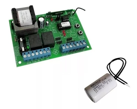 CENTRAL NEW BACK PORTAO PLACA GAREN GME + CAPACITOR 12UF