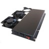Kit Ventilação 2 Ventiladores P/ Rack Piso - Preto