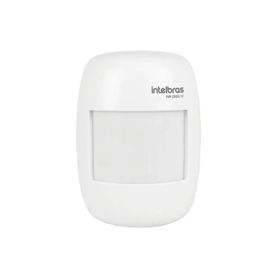 Sensor de Presença Infravermelho IVP 2000 SF Intelbras Sem Fio Alcance de 12mts