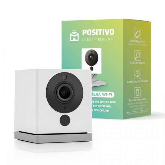 Smart Câmera IP Sem Fio Full HD 1080p Wi-Fi Positivo