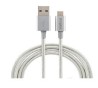 CABO USB PARA MICRO-USB 1,5M NYLON BRANCO EUAB 15NB - INTELBRAS