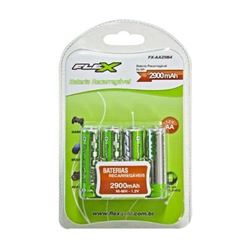 Pilha Recarregável Aa-2500 Mah (blister C/ 4 Unid)