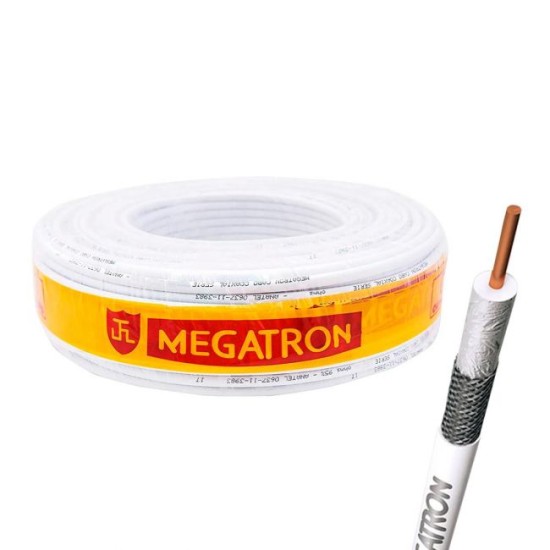 Cabo Coaxial 47% de Malha Série 59 Megatron - 100m