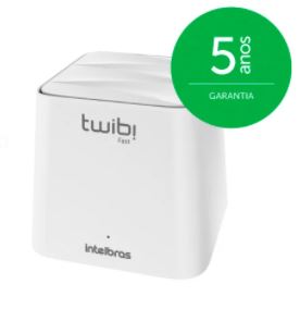 ROTEADOR WIRELESS INTELBRS MESH TWIBI FAST COBERTURA DE ATÉ 100m² DUAL BAND PORTA FAST4750070