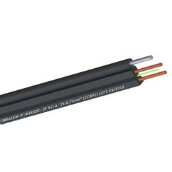 Cabo óptico Híbrido Monomodo Sm 1fo Bli-a 2x0,75mm