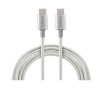 CABO USB-C PARA USB-C 1,5M NYLON BRANCO EUCC 15NB - INTELBRAS