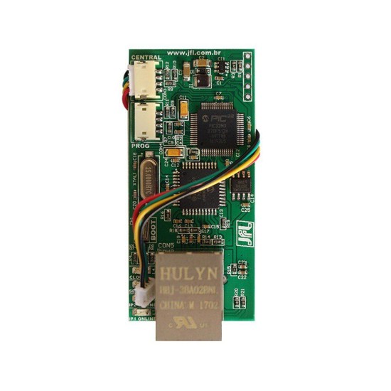 Modulo Ethernet JFL ME-04 Mob, para comunicação via Internet, Aplicativo Celular