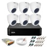 Kit Giga Security 6 Câmeras HD 720p GS0019 + DVR Lite + Acessórios