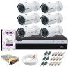 Kit 6 Câmeras de Segurança 4MP 2k Intelbras VHD 3430 B + DVR Intelbras 4K + HD WD Purple + Acessórios