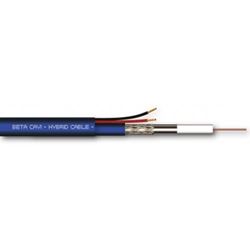 Cabo Coaxial 3,3mm C/ Aliment 2x0,5mm Hd 4205 - 500 M Azul