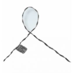 Laço Pre Formado P/ Cabo Drop (arame 1.33mm)-aco