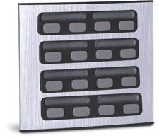 Unidade Externa de Porteiro Eletrônico Duplo 16 Botões 90.02.01.847