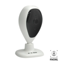 Câmera IP WiFi Full HD 1080p FaceID Reconhecimento Facial e Detecção de Movimento