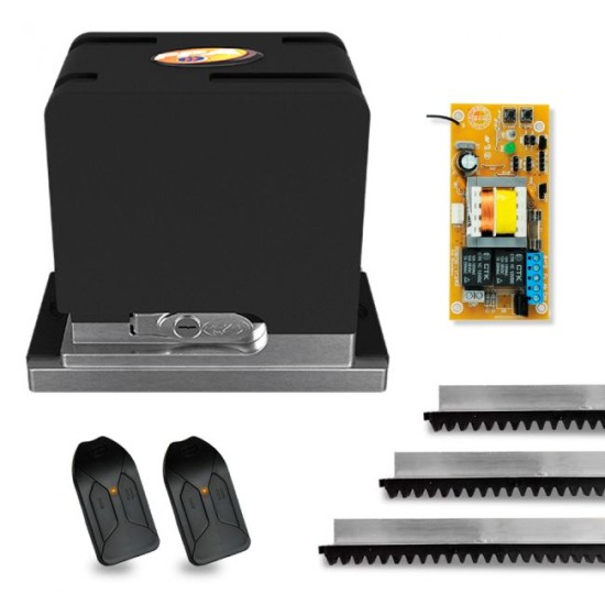 Kit Motor de Portão PPA DZ Cube 550 Automatizador Deslizante 1/3 HP