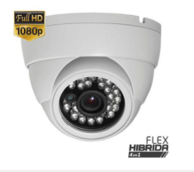 Câmera Dome Full HD 1080p Híbrida 4 em 1 Infravermelho 25 Metros - HB