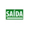 Placa De Sinalizacao New Slim Br-vd Saída Seta Esq