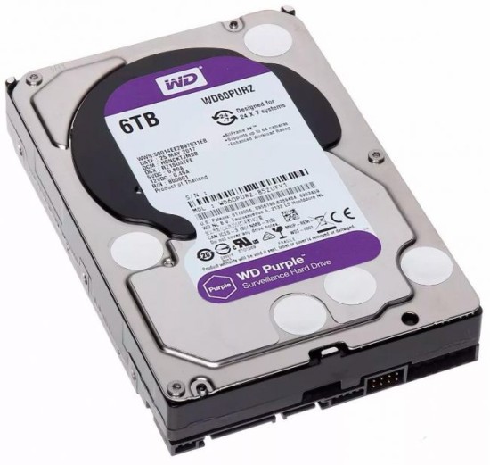 HD Western Digital 6TB WD Purple Surveillance SATAIII WD60PURZ