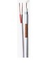 CABO COAXIAL RF 0,4X2,5+BIP 85% MALHA 300M BRANCO CONDUTTI