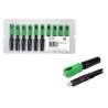 Conector óptico De Campo Sc/apc Verde - 10 Pc