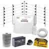 Kit Cerca Elétrica Industrial C/ Big Hastes de 1 Metro e Central de Choque Power CR GCP Completo - 200 Metros de Muro