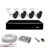 Kit 4 Câmeras 2K 4 Megapixel Completo c/ DVR Giga Security Série Orion 5MP