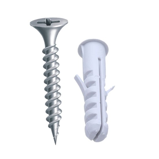 Kit Bucha e Parafuso 8mm - Pacote com 100 Unidades