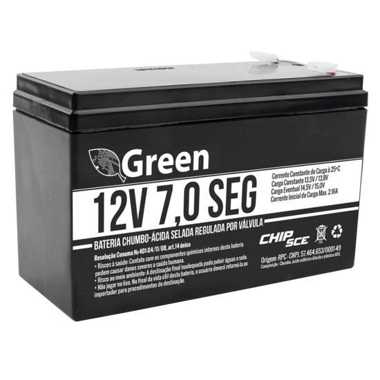 Bateria Selada 12V - Alarme Green 1880
