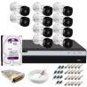 Kit Intelbras 10 Câmeras Full HD 1080p VHL 1220 B + DVR 3116 Intelbras com HD 1TB + Acessórios