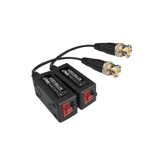 Conversor Vídeo Balun Par Trançado HD Híbrido P/ Câmeras Até 5MP - Citrox
