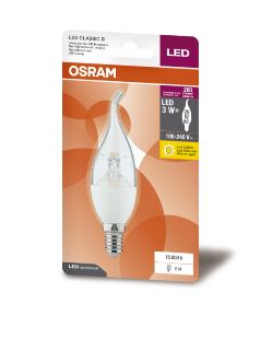 LED VELA CH 3W 2700K 260lm BIV E14 - OSRAM
