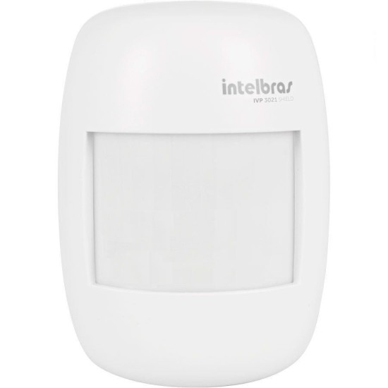 Sensor de Presença Infravermelho IVP 3021 Intelbras Com Fio Passivo, 2 níveis de sensibilidade, Cobertura com ângulo de 115° e Alcance de 12m