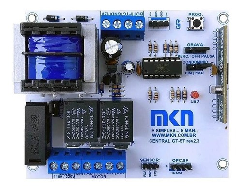 2PCS CENTRAL COMANDO MOTOR DE PORTÃO PECCININ GATTER MKN