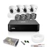 Kit 8 Câmeras de Segurança HD 4 Externas Bullet e 4 Internas Dome Com DVR Giga Security