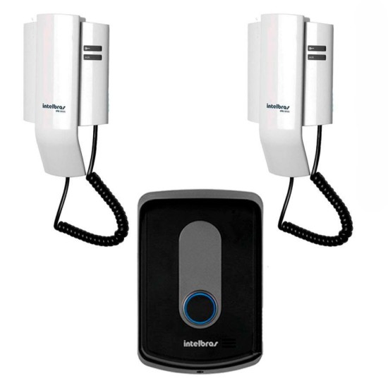 Kit Porteiro Intelbras IPR 8010 com 02 Monofone Interno para Atendimento