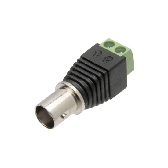 Conector Plug BNC Fêmea com Borne