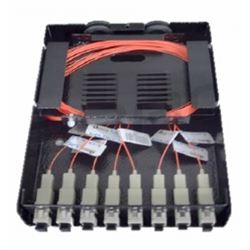 Mini Dio 6fo C/ Pigtail (62,5)mm Sc Aco Preto