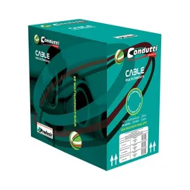 CABO CFTV 24AWG 4 PARES 300 METROS  BRANCO CAIXA
