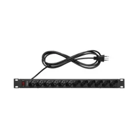 CALHA REGUA 12 TOMADAS P/ RACK  - EPR 212+ - STS