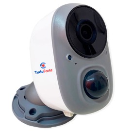   C�mera de Seguran�a Sem Fio com Bateria Recarreg�vel 5 Meses de Autonomia - IP Wifi, Full HD 1080p - Tudo Forte  12292