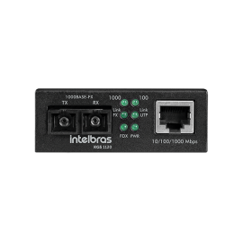 Conversor de m�dia Gigabit Ethernet monomodo 20 km KGS 1120 INTELBRAS