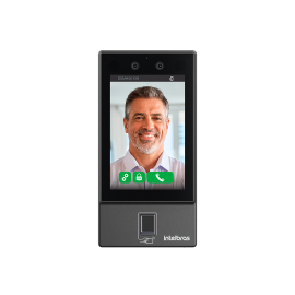 Controlador de acesso facial com biometria digital SS 3542 MF INTELBRAS