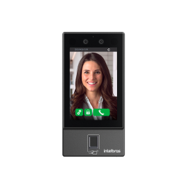 Controlador de acesso facial com biometria digital SS 3542 MF W INTELBRAS